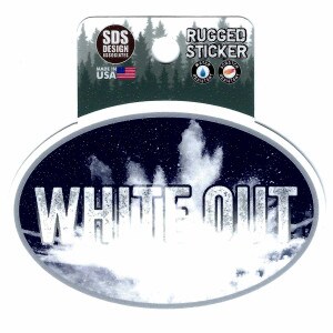 rugged sticker White Out